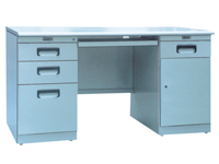 HDZ-04A Double-cabinet Office Desk w/Door