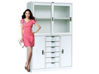 HDK-08 Wide Mid-6-Drawer Sliding Cabinet