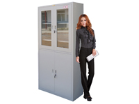 HDX-22 Glass Equal Swing Door Cabinet