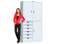 HDX-09 3-door 6-drawer cabinet