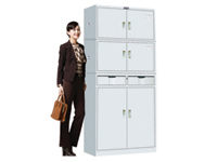 HDX-03 2-Outside-Drawer Tiered Archival Cabinet