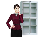 HDY-02 Upper/Lower Glass Sliding Cabinet