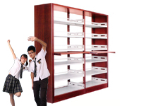 HDS-01A 2-upright 2-sided book shelf