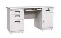 HDZ-04 Double-cabinet Office Desk w/Door