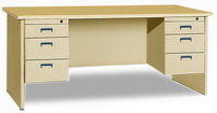 HDZ-A03 Double-Cabinet Office Desk